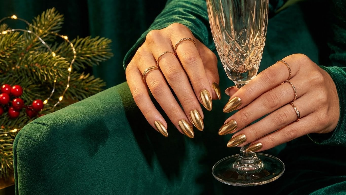 New Year's Eve Nails Ideas: Shine Like a Diamond