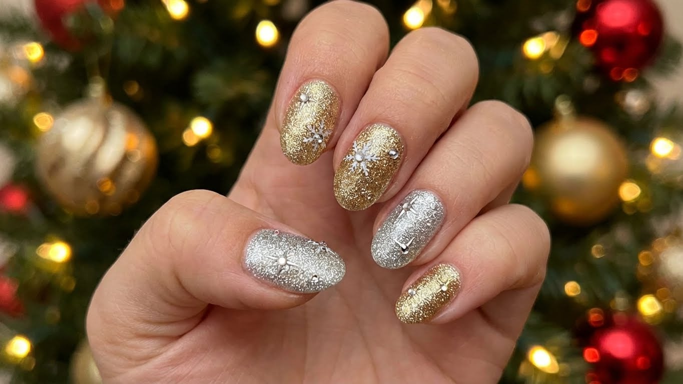 Shine Bright this Winter with Sparkly Nail Art