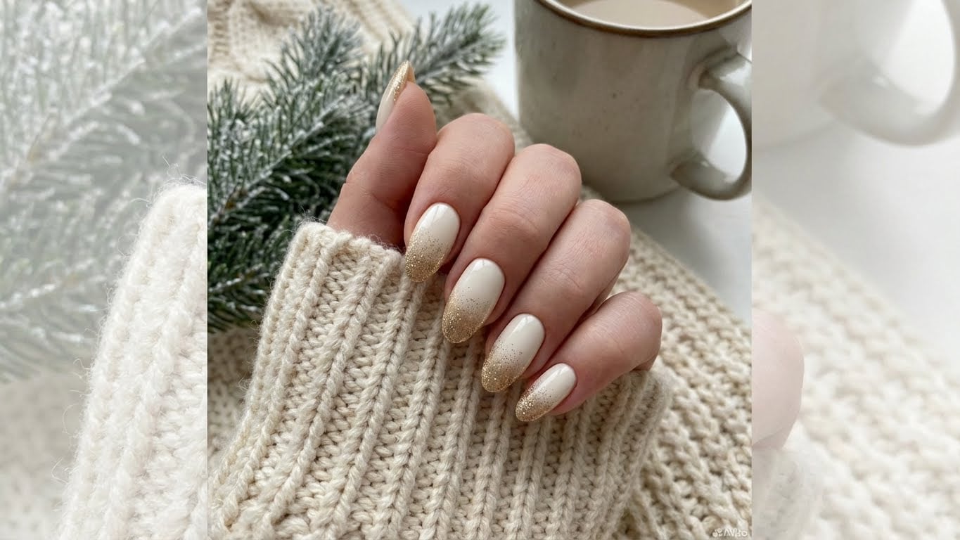 Add a Touch of Luxury to Your Holiday Look with Gold Christmas Nails