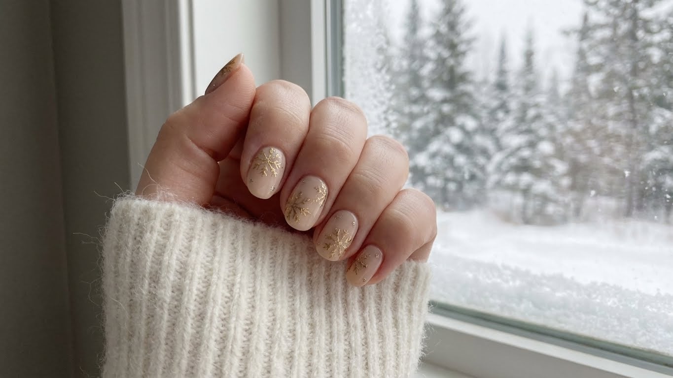 How to Add a Touch of Luxury with Gold Christmas Nails